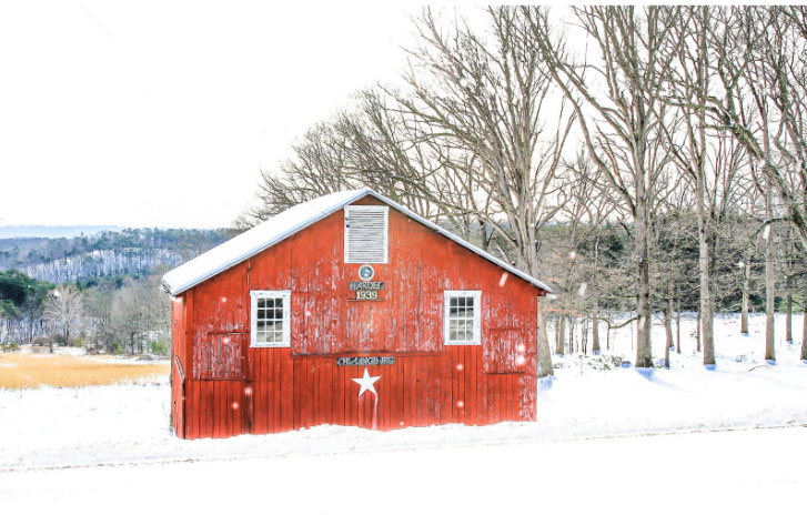 Picturesque Mineral County, WV, with snow on the ground.